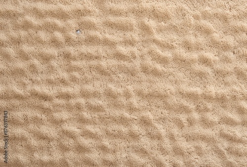 Close-up of textured beige fabric as background, top view