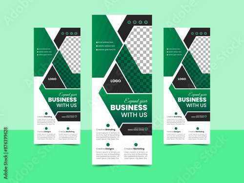 Custom Roll-Up Banners Professional Elegant and Print-Ready Designs for Business Events and Marketing.