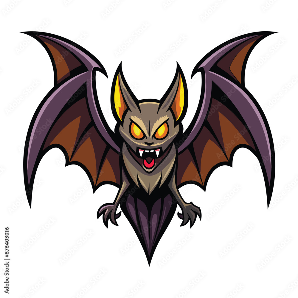 Obraz premium Halloween Bat Vector illustration