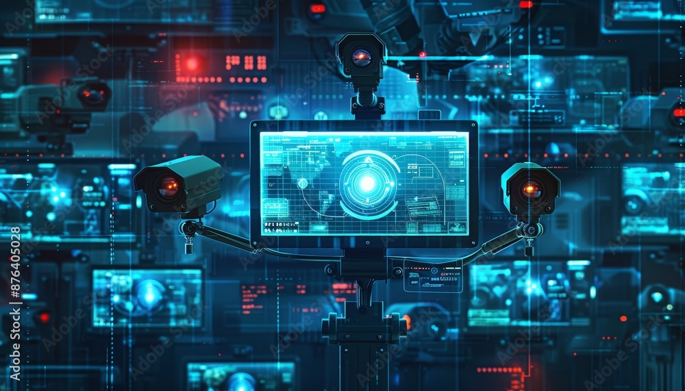 Advanced cctv and guard monitoring system for secure protection and online network connection Advanced cctv and guard monitoring system for secure protection and online network connection
