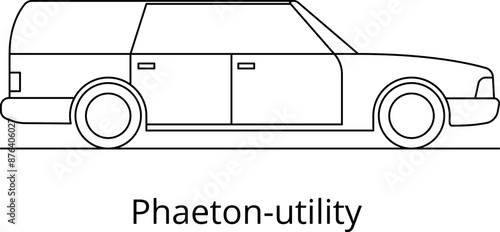 Car body types. Passenger car bodies. Classification of cars by body type. Types of bodies. Guide to Car Body Types And Car Shapes - Types of car body. Vector illustration.
