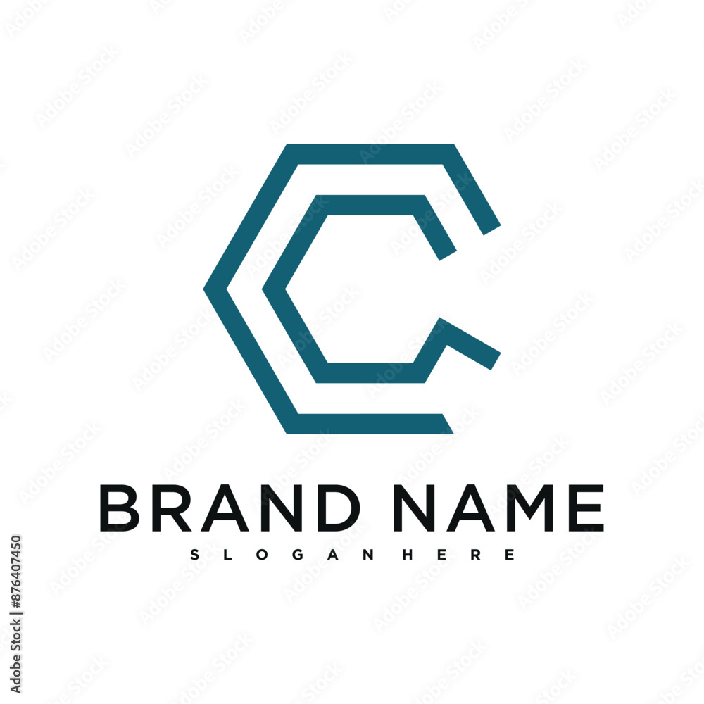 Letter O creative logo design with hexagon lines. Premium Vector Letter O creative logo design with hexagon lines. Premium Vector