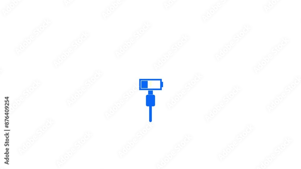 battery charging plug icon. Battery charging icon on black background battery charging plug icon. Battery charging icon on black background