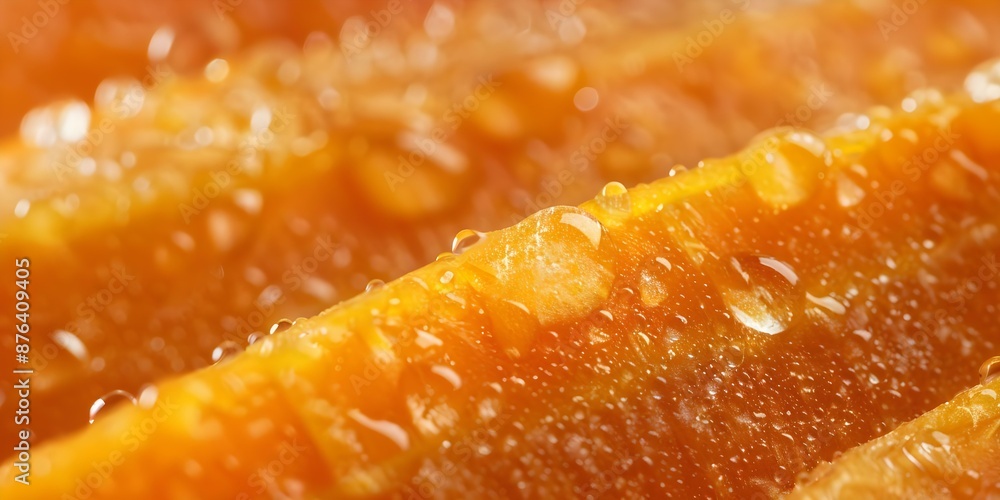 Close-up image of a wet, peeled orange carrot showcasing its glossy texture. Concept Food Photography, Close-up Shots, Fresh Produce, Vibrant Colors, Healthy Eating Close-up image of a wet, peeled orange carrot showcasing its glossy texture. Concept Food Photography, Close-up Shots, Fresh Produce, Vibrant Colors, Healthy Eating