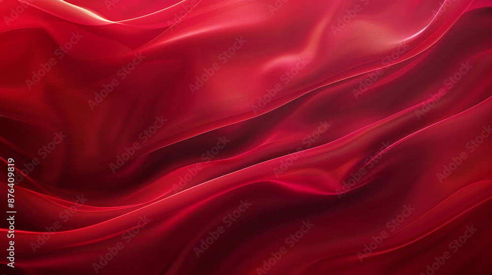 Fototapeta premium A deep red background with a smooth gradient and slight shimmer