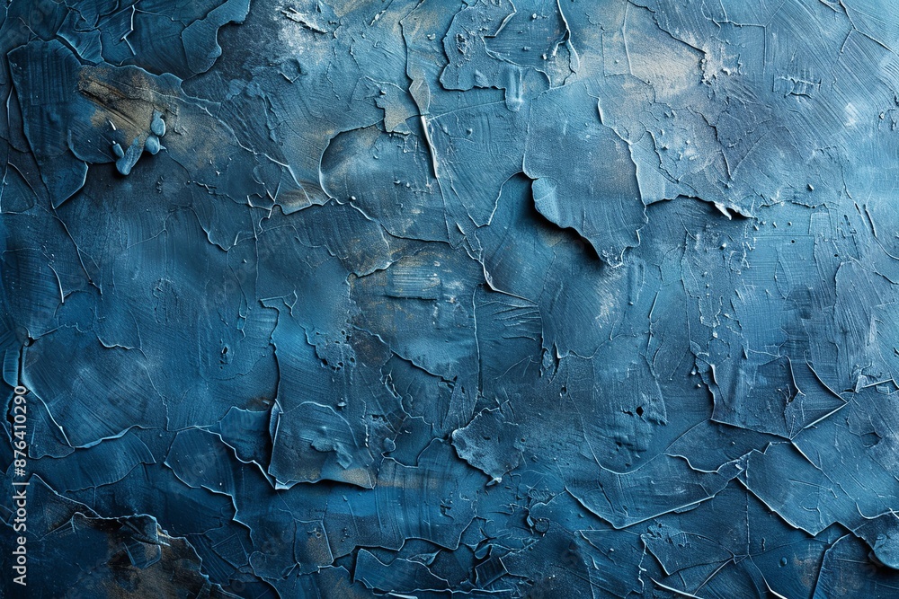 Blue textured concrete background created with Generative AI Blue textured concrete background created with Generative AI