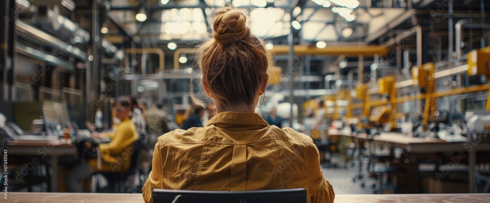 Presenting A Zero-Waste Vision To Executives In A Factory Meeting, Feeling Strategic Presenting A Zero-Waste Vision To Executives In A Factory Meeting, Feeling Strategic