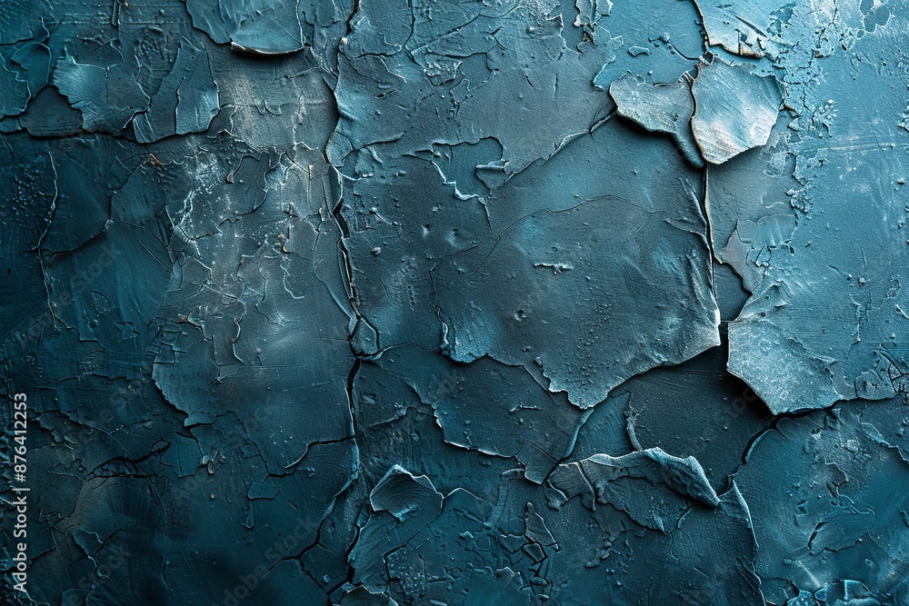 Blue textured concrete background created with Generative AI Blue textured concrete background created with Generative AI