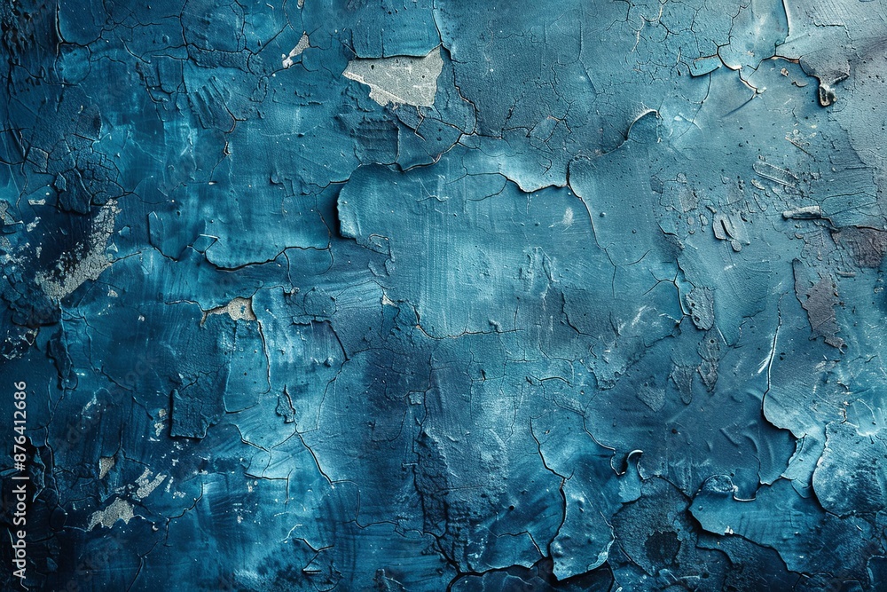 Blue textured concrete background created with Generative AI Blue textured concrete background created with Generative AI