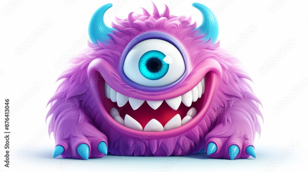 Cute colorful monster cartoon character Cute colorful monster cartoon character