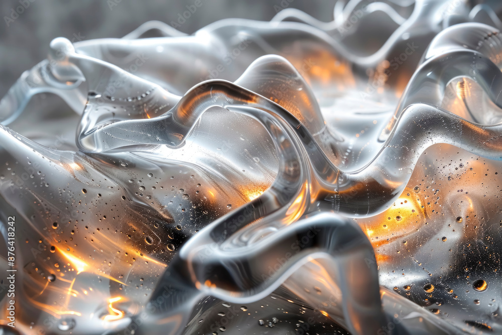Glass background. showcasing the mesmerizing texture of molten glass captured in motion as it cools, creating unique patterns and shapes Glass background. showcasing the mesmerizing texture of molten glass captured in motion as it cools, creating unique patterns and shapes