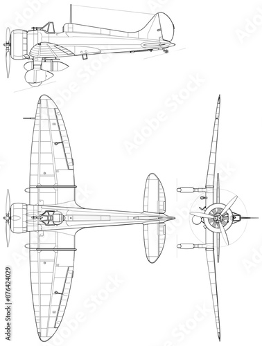 Fighter Jet, plane, Aircraft, 3 side view, blueprints, svg cut file, cnc cut file, engraving file, CNC router file, laser cutting, Cricut File, isolated, Engraving model