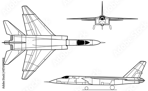 Fighter Jet, plane, Aircraft, 3 side view, blueprints, svg cut file, cnc cut file, engraving file, CNC router file, laser cutting, Cricut File, isolated, Engraving model