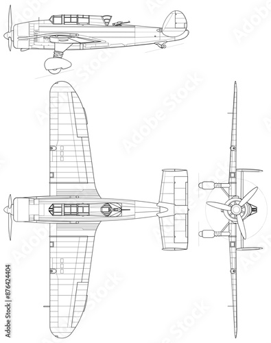 Fighter Jet, plane, Aircraft, 3 side view, blueprints, svg cut file, cnc cut file, engraving file, CNC router file, laser cutting, Cricut File, isolated, Engraving model