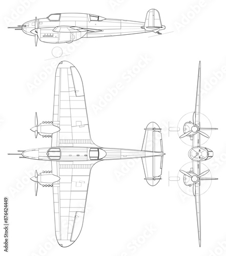 Fighter jet planes 3 view, blueprints, svg cut file, cnc cut file, engraving file, CNC router file, laser cutting, Cricut File, isolated, Engraving model