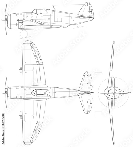 Fighter jet planes 3 view, blueprints, svg cut file, cnc cut file, engraving file, CNC router file, laser cutting, Cricut File, isolated, Engraving model