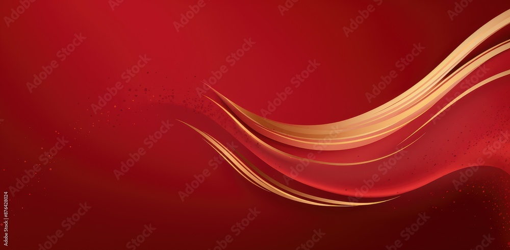 Fototapeta premium Abstract red wavy background. Vector illustration. Can be used for advertisingeting, presentation.