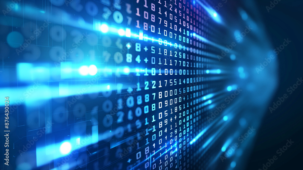 Digital data and binary code in a cyber matrix showcasing modern technology and network programming Digital data and binary code in a cyber matrix showcasing modern technology and network programming