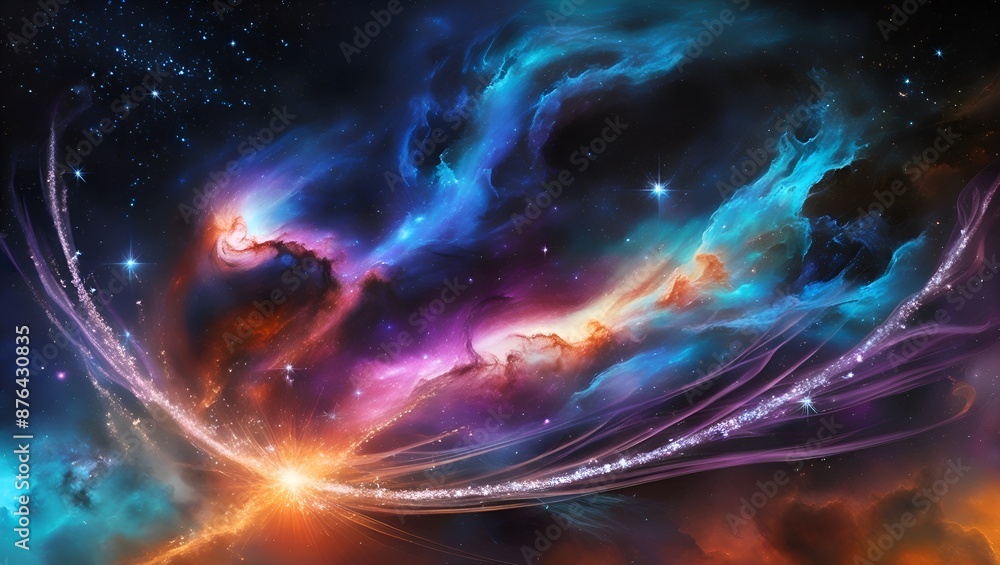 Obraz premium Astrophotography Space Nebula