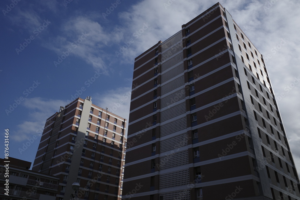 Apartment block in a neighborhood of Bilbao Apartment block in a neighborhood of Bilbao