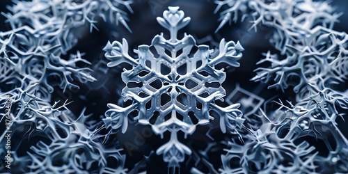 beautiful snowflakes on a transparent background, beautiful, aesthetically pleasing