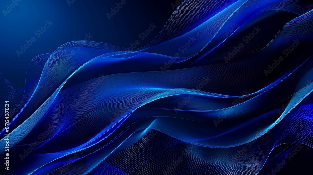 Obraz premium Dark Blue Abstract Background for Creative Projects Generative AI