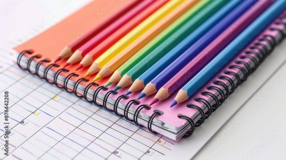 a school schedule planner, organizational tool, realistic rendering, colorful, isolated on white background a school schedule planner, organizational tool, realistic rendering, colorful, isolated on white background