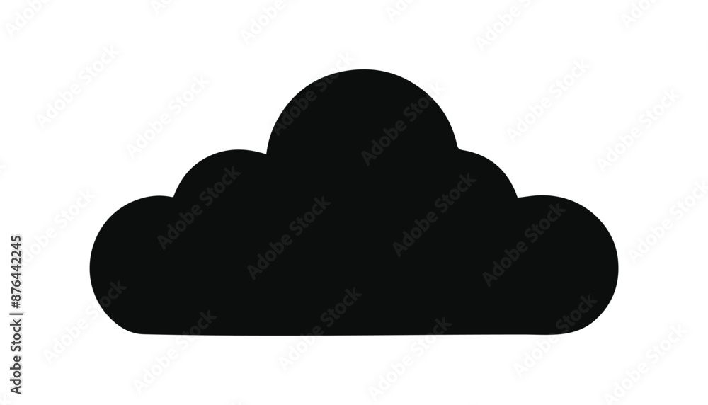 Cloud computing concept illustration, vector symbol. Cloud computing concept illustration, vector symbol.