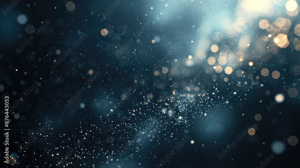 Fototapeta premium Defocused light effects on dark background