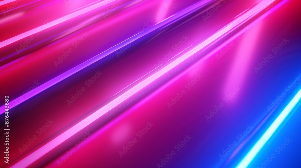 Fototapeta premium Vibrant Neon Lights Background for Party or Club Scene Generative AI