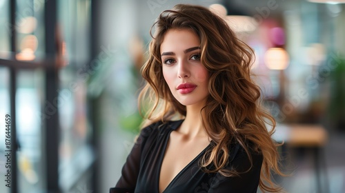 Wallpaper Mural Beautiful 30 year old woman in the office with elegant dress Torontodigital.ca