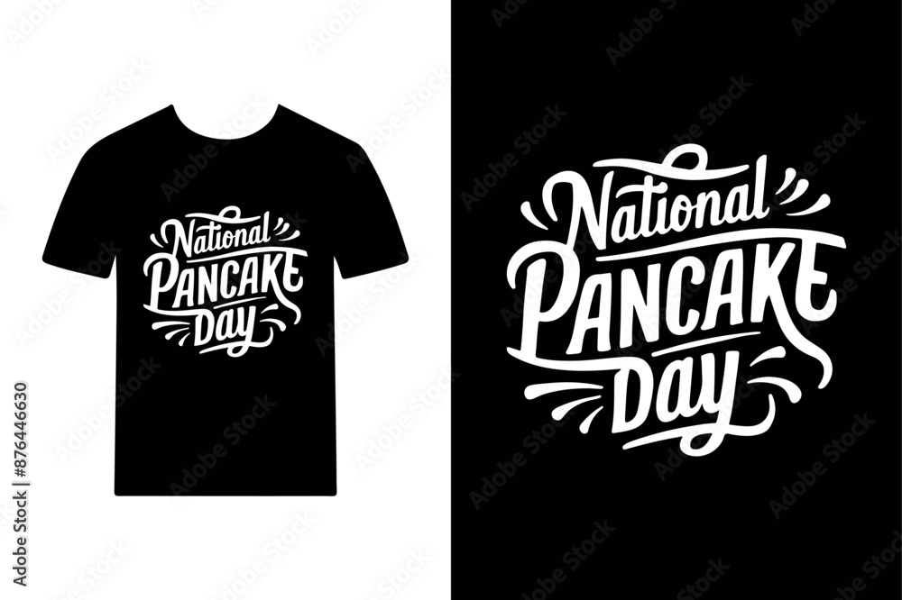 National Pancake Day T-Shirt Design National Pancake Day T-Shirt Design