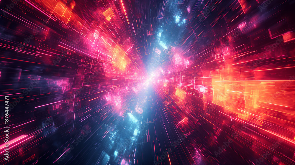 Starburst light explodes in a colorful cosmic nebula within a vibrant space galaxy Starburst light explodes in a colorful cosmic nebula within a vibrant space galaxy