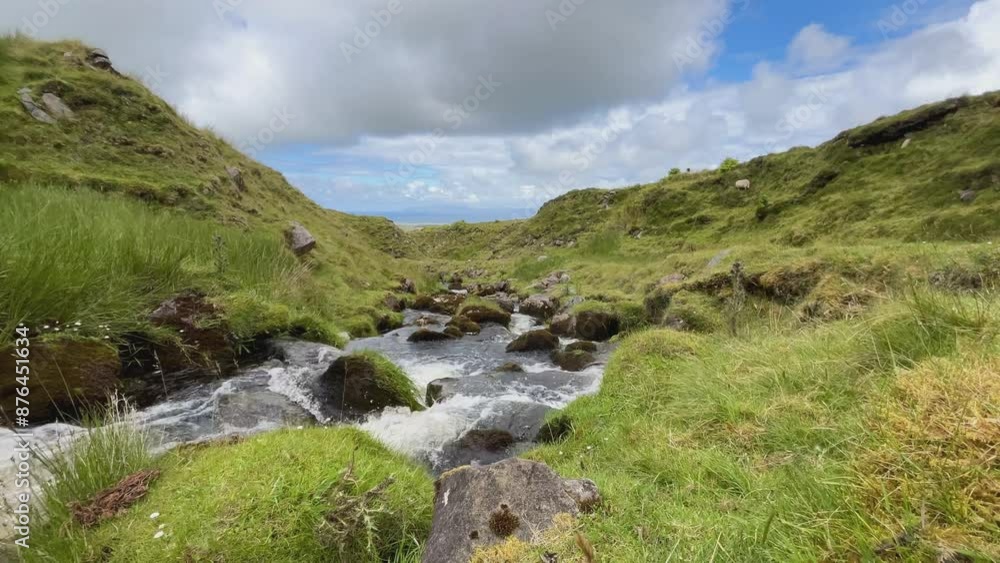 Mountain stream on Benbulben hike, County Sligo Mountain stream on Benbulben hike, County Sligo