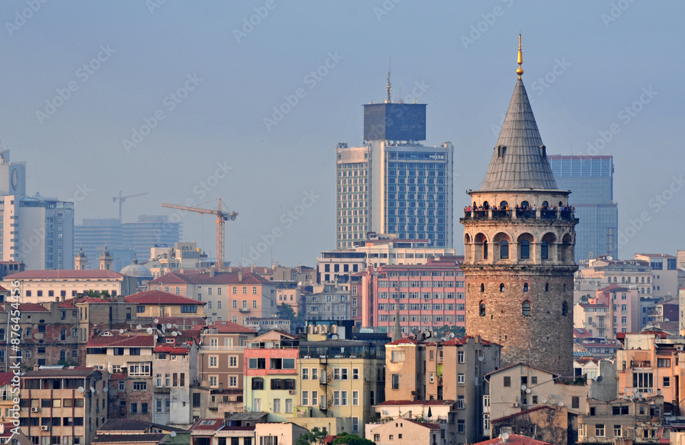 Fototapeta premium Galata Tower in Istanbul, Turkey.