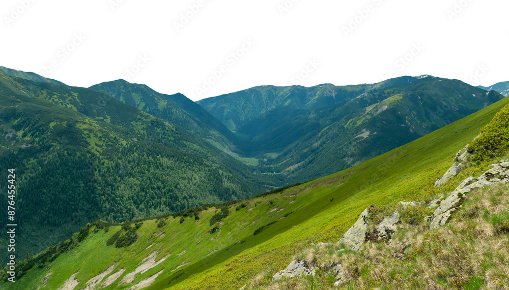 Fototapeta premium mountain landscape. Isolated 