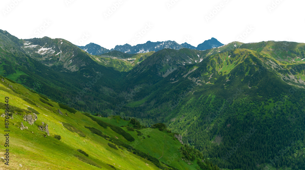 Fototapeta premium mountain landscape. Isolated 