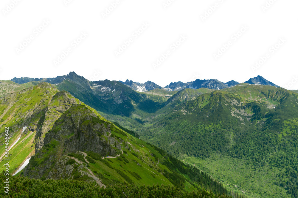 Fototapeta premium mountain landscape. Isolated 