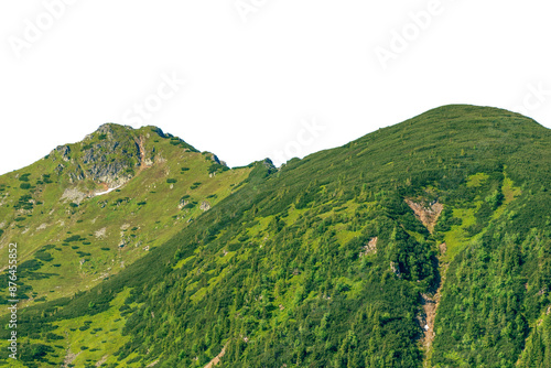 Green mountains in summer. 