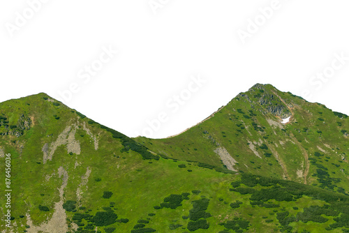 Green mountains in summer. 
