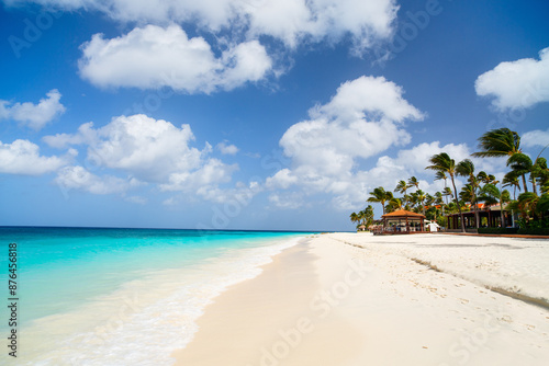 Idyllic beach at Caribbean