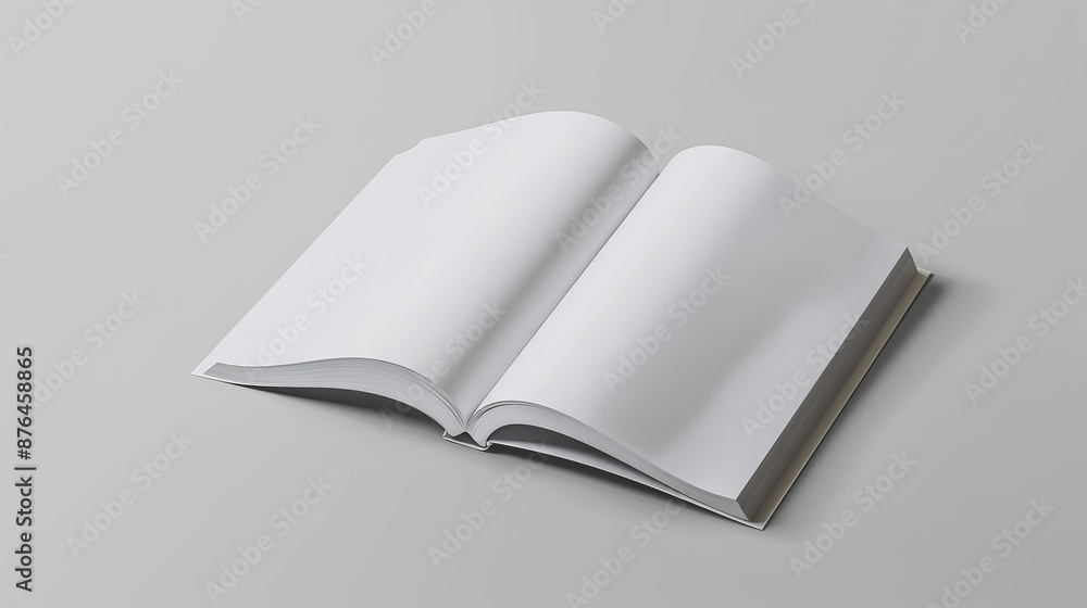 Blank Canvas Minimalist Open Book and Paper Mockup on Gray Background Versatile Design Concept for Presentations and Product Showcases Nikon Z7 50mm Lens for Clarity Blank Canvas Minimalist Open Book and Paper Mockup on Gray Background Versatile Design Concept for Presentations and Product Showcases Nikon Z7 50mm Lens for Clarity