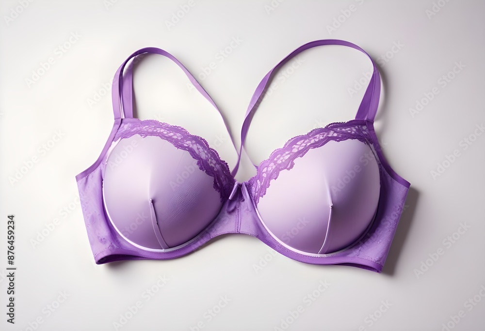 Violet bra isolated on a white background
Violet bra isolated on a white background