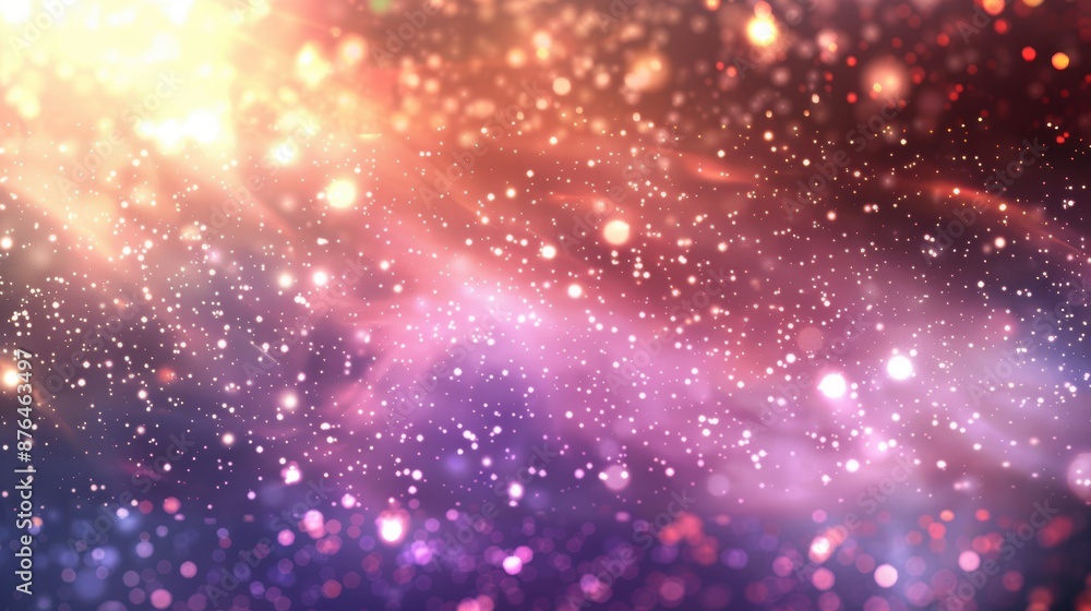 Abstract background with colorful bokeh lights and dynamic light streaks on a dark backdrop, creating a magical, festive atmosphere. Abstract background with colorful bokeh lights and dynamic light streaks on a dark backdrop, creating a magical, festive atmosphere.