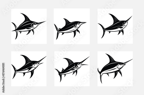 Swordfish  silhouette vector illustration