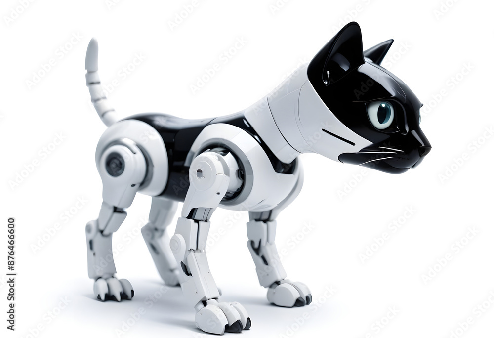 High-Tech AI Robotic Pet Cat: Futuristic Design of Robotic AI Domestic Animal High-Tech AI Robotic Pet Cat: Futuristic Design of Robotic AI Domestic Animal