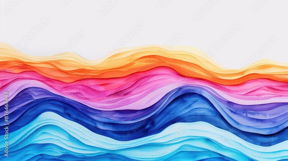 A soft watercolor rendering of energy demand, highlighting the fluctuations in energy needs throughout the day and ways to manage it, isolate on white background with copy space A soft watercolor rendering of energy demand, highlighting the fluctuations in energy needs throughout the day and ways to manage it, isolate on white background with copy space
