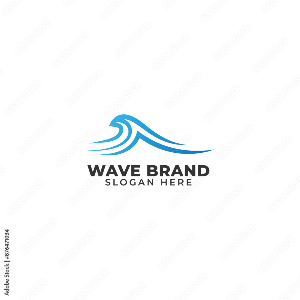 wave logo design concept wave logo design concept