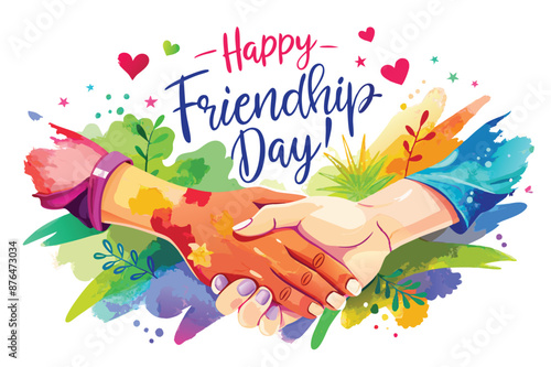 happy friendship day social media stories vector flat design