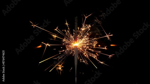 Wallpaper Mural Sparkler on a black background. Torontodigital.ca